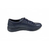 OFERTA MARIMEA 39 - Pantofi barbati sport din piele naturala, Bleumarin - CIUCALETI SHOES - L501ABS