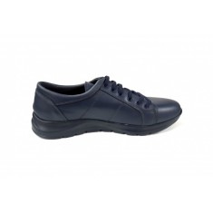 OFERTA MARIMEA 39 - Pantofi barbati sport din piele naturala, Bleumarin - CIUCALETI SHOES - L501ABS