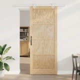 Ușă glisantă cu set de accesorii 93x232 cm Lemn de pin masiv