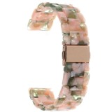 Curea polimer, compatibila Samsung Galaxy Watch6 Classic 47mm, telescoape Quick Release, Pink Green