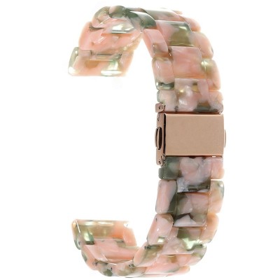 Curea polimer, compatibila Huawei Watch Fit 3, adaptor inclus, telescoape Quick Release, Pink Green foto