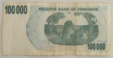 Bancnota Zimbabwe - 100000 Dollars 2006