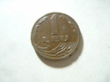 Moneda 1 LEU - 1992 ,cupru , cal. F.Buna