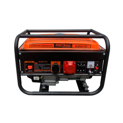 Generator curent 3.2kW 3200W 230V 380V 12V motor benzina 7CP (KD3141) foto