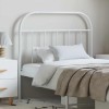 VidaXL Tăblie de pat metalică, alb, 100 cm