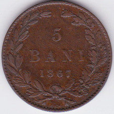 5 bani 1867 WATT