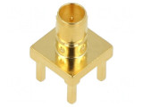 Soclu Mini SMB THT PCB 75&Omega; Aurit