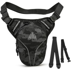 Borseta Picior si Rezervor Moto LAICOBEAR, Extensibila, Impermeabila, Negru