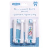 Cumpara ieftin Rezerve periuta de dinti electrica Pebadent Sensitive, compatibil cu Oral-B, 4 buc