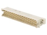 Soclu DIN 41612 tip F tată 48 pini aurit 6A THT drept