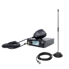 Pachet Statie radio CB PNI Escort HP 9700 USB si Antena CB PNI Extra 40 cu baza magnetica, alimentare 12V 24V, mufa de bricheta inclusa