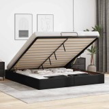 vidaXL Cadru de pat otoman fără saltea Negru piele artificială 3310819