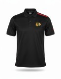 Chicago Blackhawks tricou polo Authentic Rinkside Performance black - S