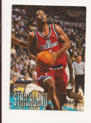 Cartonas baschet NBA Fleer 1996-1997 - nr 297 Rod Strickland - Bullet foto