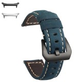 Curea piele naturala, compatibila Samsung Galaxy Watch Ultra, Albastru Verzui