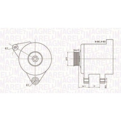 Alternator Opel Agila A, Astra G, Astra H, Combo, Corsa B, Corsa C, 1.0, 1.0 i 12V, 1.2, 1.2 16V, 1.2 16V Twinport, 1.2 i 16V, 1.4, 1.4 16V, 1.4 LPG foto