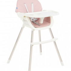 Scaun de masa 2 in 1 KikkaBoo Nutri Steel Pink