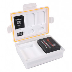 PATONA Cutie de depozitare pentru baterii și carduri de memorie Canon LP-E10 Nikon EN-EL23 Fuji NP-W126 Panasonic DMW-BLG10