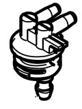 Racord furtun benzina drujba Makita EA 3201S, EA 3500S