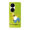 Husa compatibila cu Huawei P50 model Scared Homer Simson, Silicon, TPU, Viceversa, Transparent, Carcasa