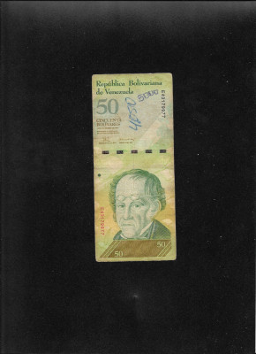 Venezuela 50 bolivari bolivares 2009 seria43179977 graffiti foto