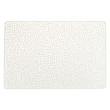 Suport Farfurii Transparent cu Model Frunze Ecru, 46x31cm, CMCLASS