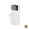 Baterie Externa Dudao K15Pro 20000mAh 22.5W QC + PD 1 x Lightning - 1 x USB-A - 2 x USB-C Alba