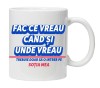 Cana alba personalizata &quot;FAC CE VREAU ....&quot;, INOVATIX&reg;. 330ml, Oem