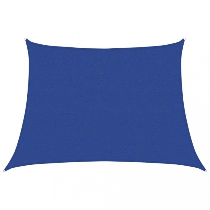 Panza parasolar, albastru, 4/5x3 m, HDPE, 160 g/m&sup2;, trapez