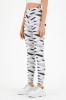 G807-100 Colanti sport cu talie inalta din material elastic si print abstract, L, M, S, S/M