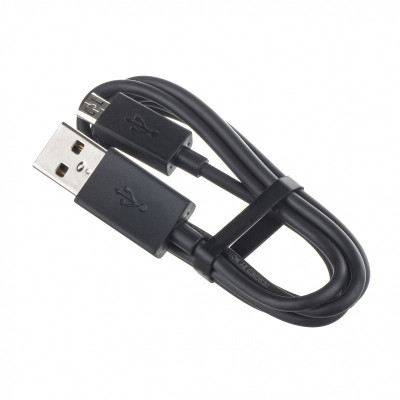 Cablu Date si Incarcare USB la MicroUSB Motorola SKN6461A, 1 m, Negru foto