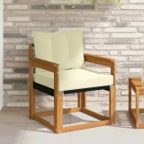 vidaXL Set de canapele de exterior Lemn solid de Acacia și Textilene 3436290
