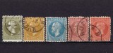 Cumpara ieftin ✅RO 1876/&#039;79 ,LP 43 ,&quot;Carol I - Bucuresti I &quot; , serie stampilata , mici def. de dantelura