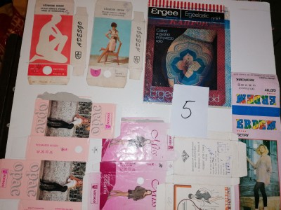 LOT 7 AMBALAJE VECHI CIORAPI / DRES - ROMANESTI / STRAINE - ADESGO ETC - DE COLECTIE foto