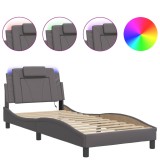 Cumpara ieftin Cadru de pat, Viana, cu LED fara saltea, gri, 90x200 cm