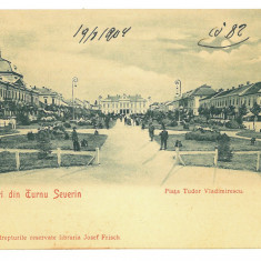 3312 - TURNU-SEVERIN, Market, Park, Litho, Romania - old postcard - unused