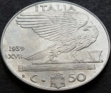 Cumpara ieftin Moneda istorica 50 CENTESIMI - ITALIA FASCISTA, anul 1939 *cod 3162 B excelenta, Europa