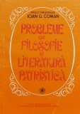 Probleme de filosofie si literatura patristica