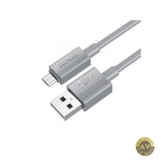 Cablu Date si Incarcare USB-A - microUSB HOCO X107 18W 1m Gri