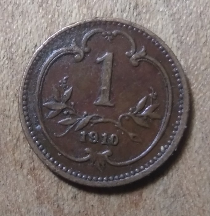 AUT AustroUngaria 1 heller 1910