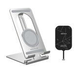 Nillkin - Wireless Charger + Receiver Magic Tags Plus Set - Fast Charging Qi 15W, Type-C Short Version - Silver