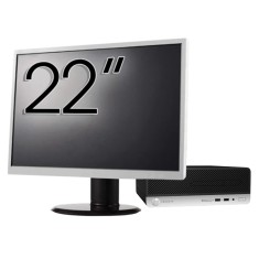 Pachet Calculator Second Hand HP ProDesk 400 G4 SFF, Intel Core i5-7500 3.40GHz, 8GB DDR4, 256GB SSD + Monitor 22&amp;quot; NewTechnology Media