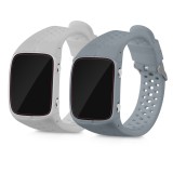 Set 2 curele pentru Polar M400/M430, Kwmobile, Gri, Silicon, 56435.05