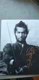 Autograf original al legendarului actor Tatsuya Nakadai-Japonia