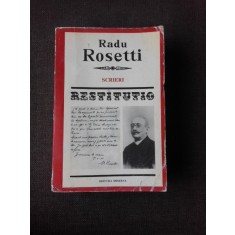 SCRIERI RESTITUTIO - RADU ROSETTI