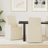 vidaXL Scaune de dining 2 pcs Bej 57 x 67 x 98 cm in 42017913