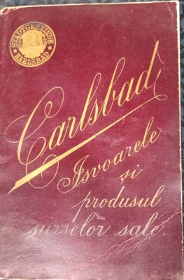 CARLSBAD IZVOARELE SI PRODUSUL SURSELOR SALE 1895 !!!!! foto