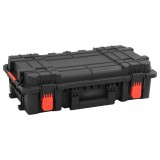 vidaXL Carcasă de transport portabilă, negru, 56,5x34x16 cm, PP
