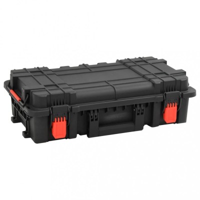 vidaXL Carcasă de transport portabilă, negru, 56,5x34x16 cm, PP foto