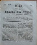 Curier romanesc , gazeta politica , comerciala si literara , nr. 20 din 1844